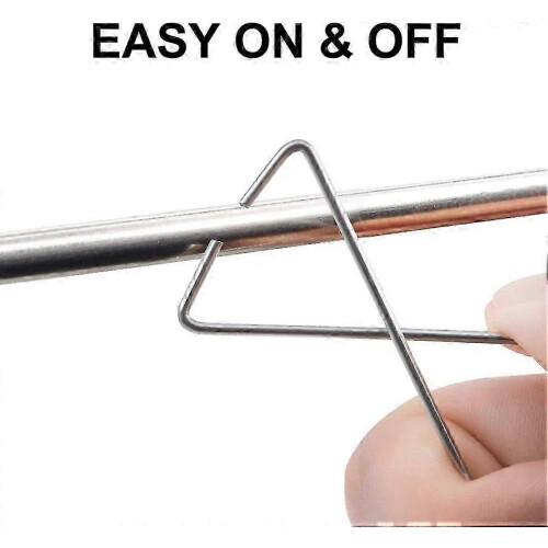 Pack of 100 8-Shaped Spring Steel Ceiling Hooks for Suspended False Ceiling Tile, 5kg Capacity 2