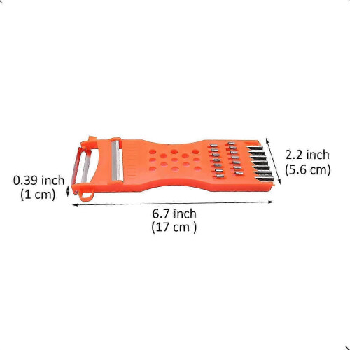 2-Piece Vegetable and Fruit Cheese Grater Set, Peeler Slicer with Plastic Handle 1