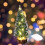 Mini Christmas Tree 15cm Artificial LED Light Tabletop Decor with Wooden Base 5