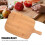 Date Wood Chopping Board with Handle for Pizza, Fruit and Bread, Hanging Design for Storage 1