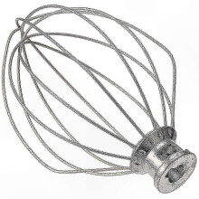Stainless Steel Wire Whisk Attachment, compatible with KitchenAid 5QT Lift Stand Mixer 2 Pack Silver