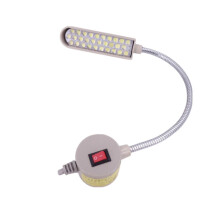 Lampada per macchina da cucire 30 LED, collo d'oca flessibile anti-sfarfallio, spina europea 220 V, portatile per cucito e lavori artigianali