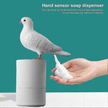 Automatický dávkovač mydla Pigeons Bird, bezkontaktný indukčný penový umývač rúk, biely plast