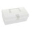 Plastic Storage Box with Handle, Transparent Large Capacity Container for Snacks Toys Stationery 2