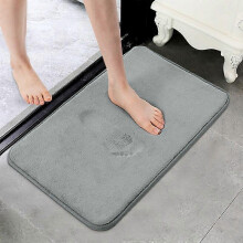 Memory Foam Bath Mat Coral Fleece Non-Slip 40x60cm Washable Bathroom Carpet Toilet Rug Home Decor