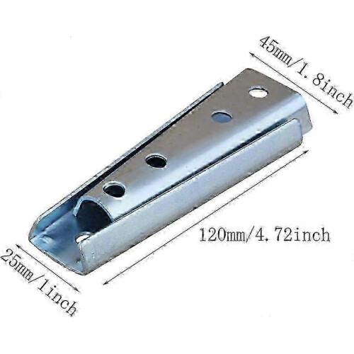 Headboard Brackets, 4.7 Inch Interlocking Metal Hanger for Sectional Sofa Connector 1