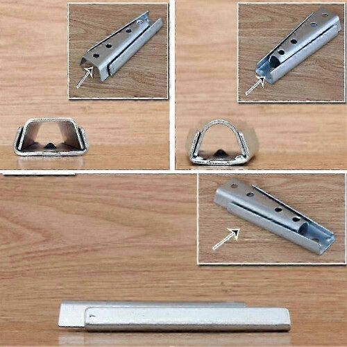 Headboard Brackets, 4.7 Inch Interlocking Metal Hanger for Sectional Sofa Connector 2