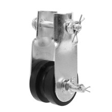Ceiling Fan Mounting Bracket with Pulley, Adjustable Iron and Rubber Fixing Clamp for Secure Installation