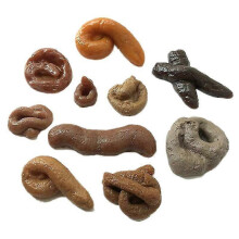 Faux caca réalistes et collants, 10 pièces, pour faire des farces à Halloween et au 1er avril.