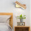 Nordic Rotating Woodwork Wall Lamp LED for Decor White 5