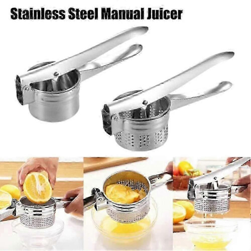 Stainless Steel Juicer Manual Press for Ginger Citrus Fruit Potato 1