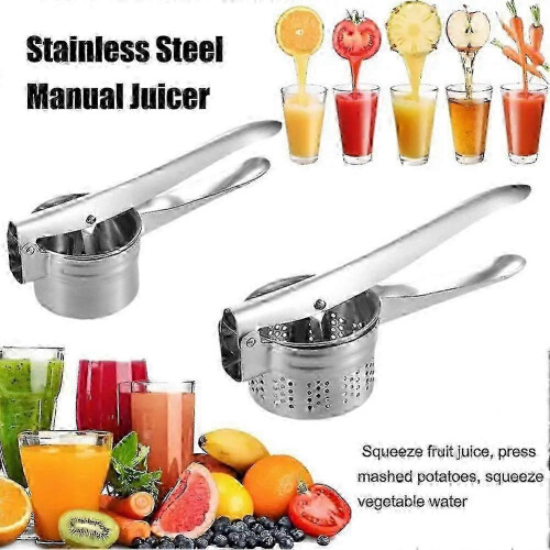 Stainless Steel Juicer Manual Press for Ginger Citrus Fruit Potato 2