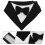Dog Bandana Bow Tie Quick Dry Triangle Pet Accessory 2 Pcs Polyester 5