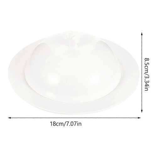 Ceramic Plate with Lid for Steak Plating Porcelain Dinner Party Serving Dish 1