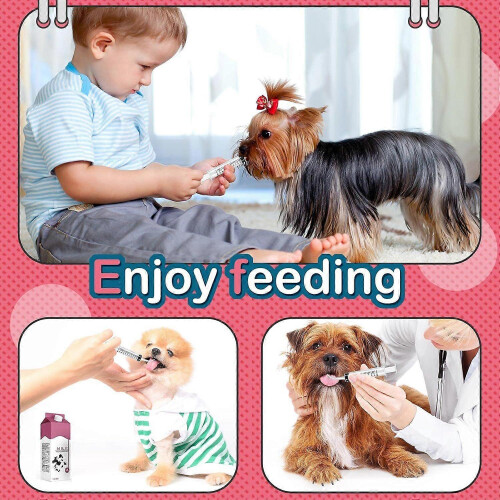 12ml Pet Feeding Syringe with Curved Tip, 12 Pack for Small Animals
