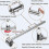 Foldable Wall Mounted Clothes Hanger Rack, Swing Arm Space Saving Laundry Room Valet Hook Holder 2