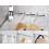 Foldable Wall Mounted Clothes Hanger Rack, Swing Arm Space Saving Laundry Room Valet Hook Holder 5