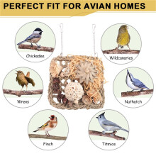 Bird Toys, Parakeet Toys Bird Foraging Toys Grass Mat Climbing Wall for Parakeet,,Cockatiel,Conure,Lovebird