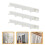 Sliding Coat Hook Rack, 3Pcs Retractable Pull Out Hooks with Adhesive for Closet Kitchen Bathroom 2