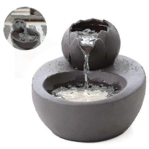 Ceramic Cat Fountain with Filter, Automatic Water Dispenser for Pets, 1.3L 2