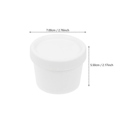 10Pcs 100g Ice Cream Freezer Storage Containers with Lids, Dessert Yogurt Cups Set, Leakproof Stackable 1