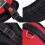 Dog Adjustable Control Soft Vest Harness, Red, Nylon, Chest Strap 70-90cm 3