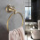 Antique Brass Towel Ring, Wall Mount Retro Round Towel Rail Rack for Bathroom, Solid Copper 4