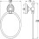 Antique Brass Towel Ring, Wall Mount Retro Round Towel Rail Rack for Bathroom, Solid Copper 2