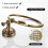 Antique Brass Towel Ring, Wall Mount Retro Round Towel Rail Rack for Bathroom, Solid Copper 3