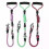 Dual Head Dog Walking Rope for Two Dogs, Wavy Pattern Nylon Double Leash 4