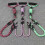 Dual Head Dog Walking Rope for Two Dogs, Wavy Pattern Nylon Double Leash 2