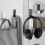 Folding Aluminum Alloy Wall Mounted Coat Hook, Foldable Rounded Corners Space Saving Hanger 5