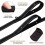 Heavy Duty Double Handle Dog Leash with Reflective Strips for Night Safety 2