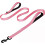 Heavy Duty Double Handle Dog Leash with Reflective Strips for Night Safety 5