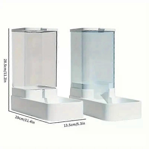 Distributore automatico di cibo e acqua per cani da 3,8 litri con sistema a gravità. 1