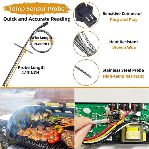 Digital Control Board Compatible with Pellet Grill Smokers 230V LCD Display RTD Sensor 2