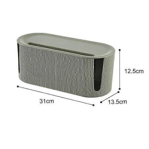 Kabelorganizerbox 31 x 12,5 x 13,5 cm Compacte kabelopbergdoos Kleur E 1