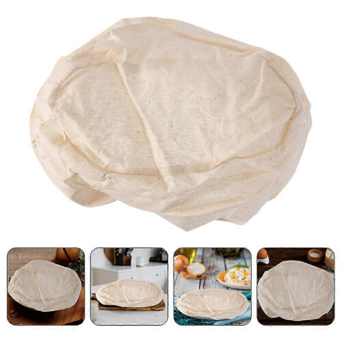 Bread Proofing Basket Cloth Cover, Light Yellow Fabric, 5-Pack for Dough Fermentation 1