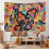 Mushroom Tapestry Psychedelic Eyes Wall Hanging Polyester Fabric Multiple Sizes 2