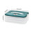 3-Layer Stackable Refrigerator Food Storage Box Tray Container with Lid 3