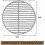 Charcoal Grill Grate 34 cm Diameter Enhanced Airflow for Heat Retention 2