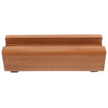 Houten vloerspiegelhouder 40 cm, bruin, massief hout, antislipvoet