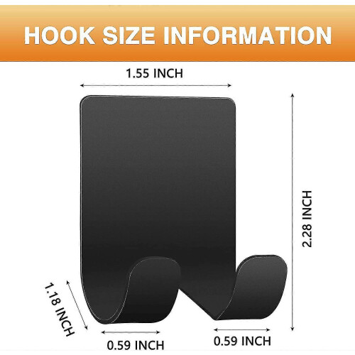 Razor Holder Hook, Self-Adhesive Stainless Steel for Wall, 2-Pack 1