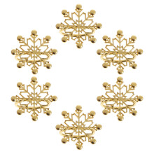 6St Gouden Christmas Napkin Buckle Voor Xmas Feestdecoratie