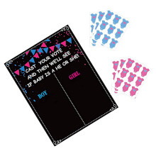 1Set Genderstickers Voor Babyfeest En Stemactiviteit