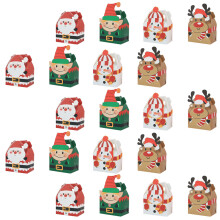 20St Feestelijke Kerstdoosjes Van Papier Voor Cake En Chocolade