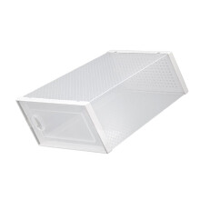 Witte PP ABS Schoenenbox Stapelbaar En Transparant Organizer
