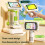 Microscópio Infantil 1600X com Tela LCD de 4 Polegadas, Portátil e de Mesa, Iluminação LED para Educação. Microscópio Digital Infantil A 6
