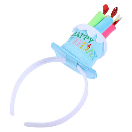 Blauwe Feestelijke Cake Haarband Voor