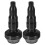 2St Motorfiets Val Bescherming Aluminium Frame Sliders Zwart 1